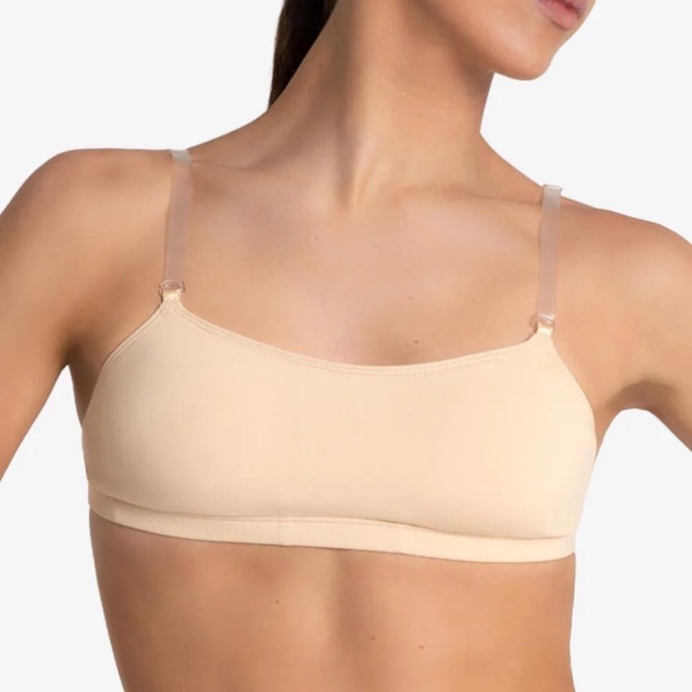 Capezio Camisole Bra w/ BraTek NEW Nude XL Dance Competitive Cheer